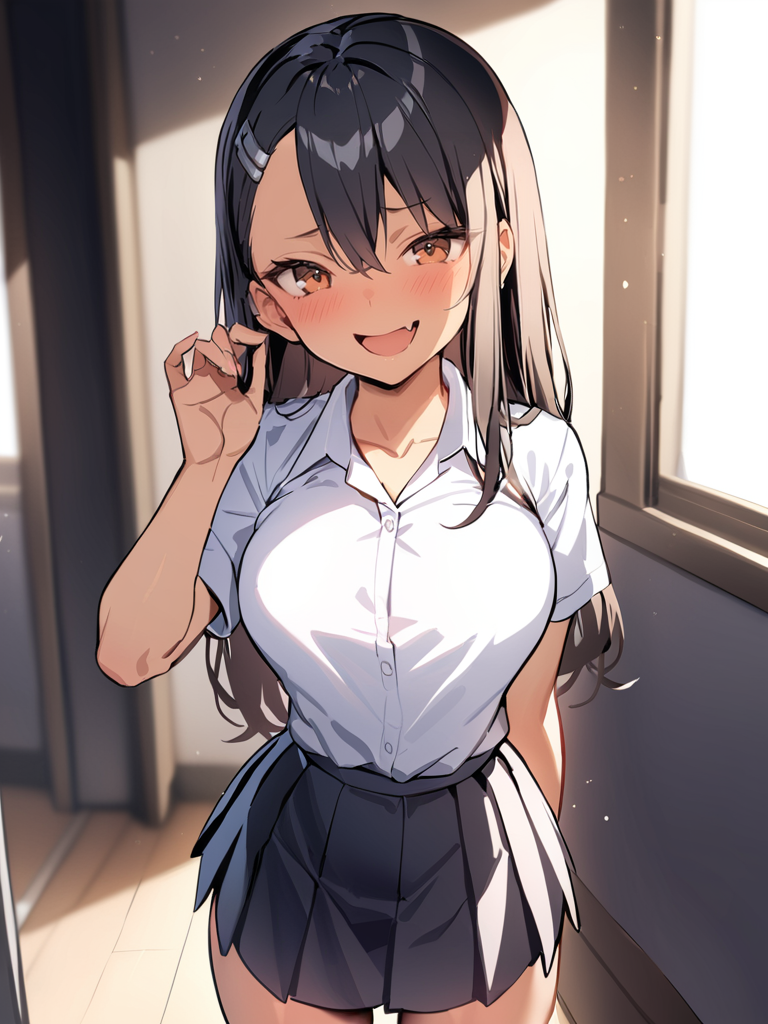 07862-1464702016-_lora_xl_Nagatoro Hayase2-000009_1_,Nagatoro Hayase is a girl with dark skin long black hair and brown eyes, 1girl, skirt, solo,.png